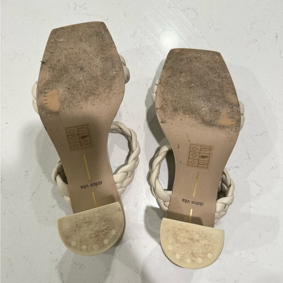 DOLCE VITA IVORY/WHITE PAILY HEELS SIZE 8! - Picture 5 of 5